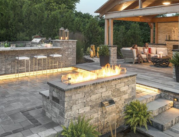 Patios Backyards | A & B Landscaping and Tree Service